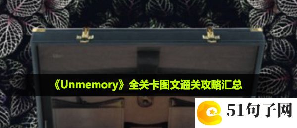 非记忆unmemory怎么通关-全关卡图文通关攻略汇总