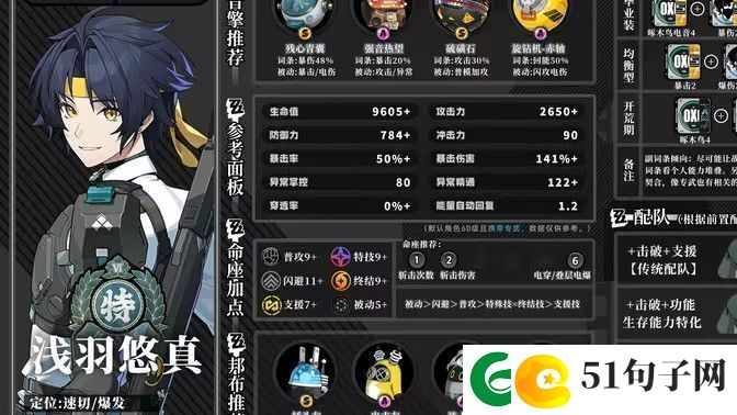 绝区零浅羽悠真攻略-浅羽悠真怎么培养