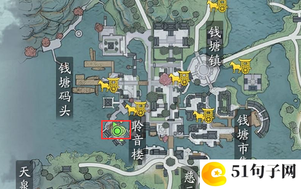 天涯明月刀手游江南聆音楼侍女在哪-江南聆音楼侍女位置介绍