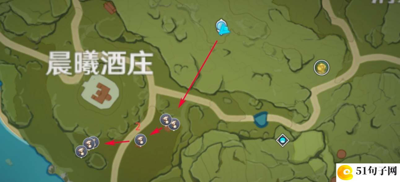 原神慕风蘑菇采集路线图2023