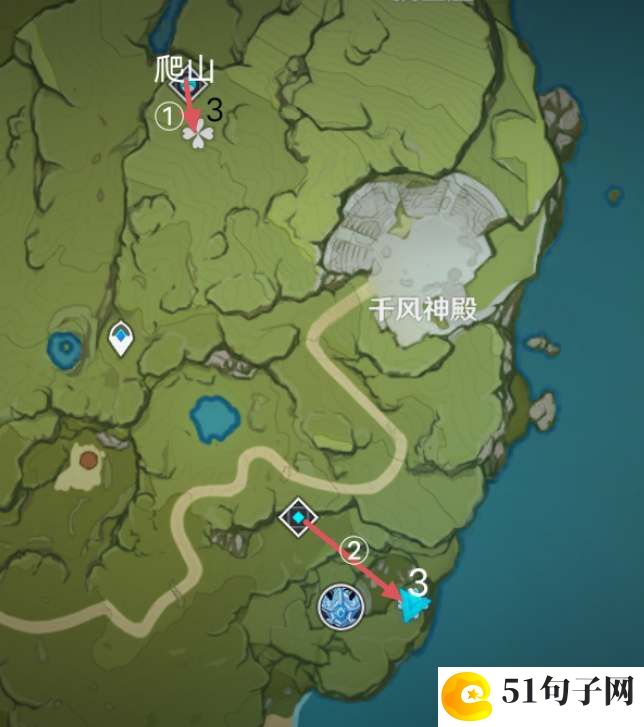 原神蒲公英籽高效采集路线图2023